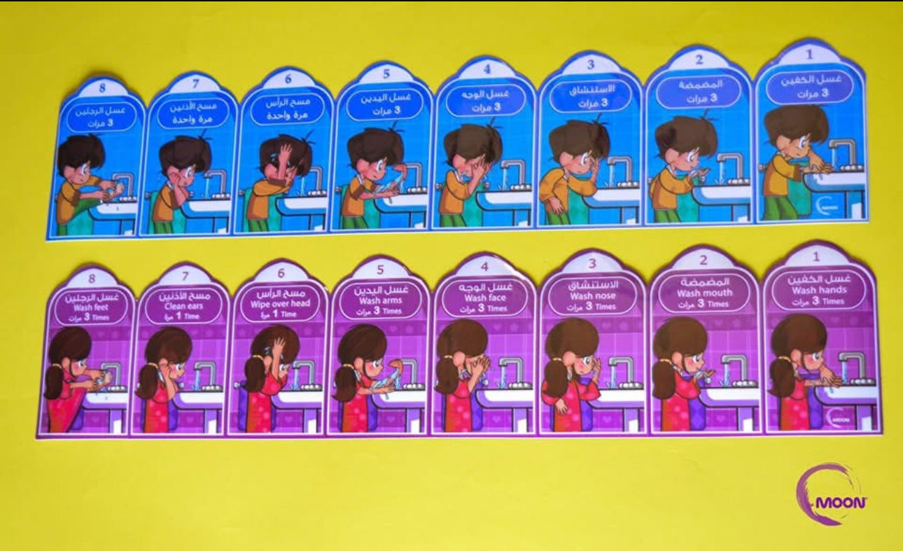 Wudu Sticker || ملصق تعليم الوضوء