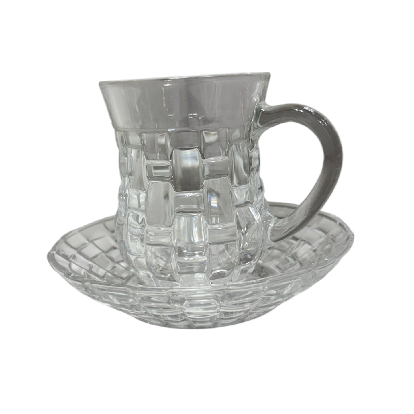 Tea Glass Cup and Saucers || C
