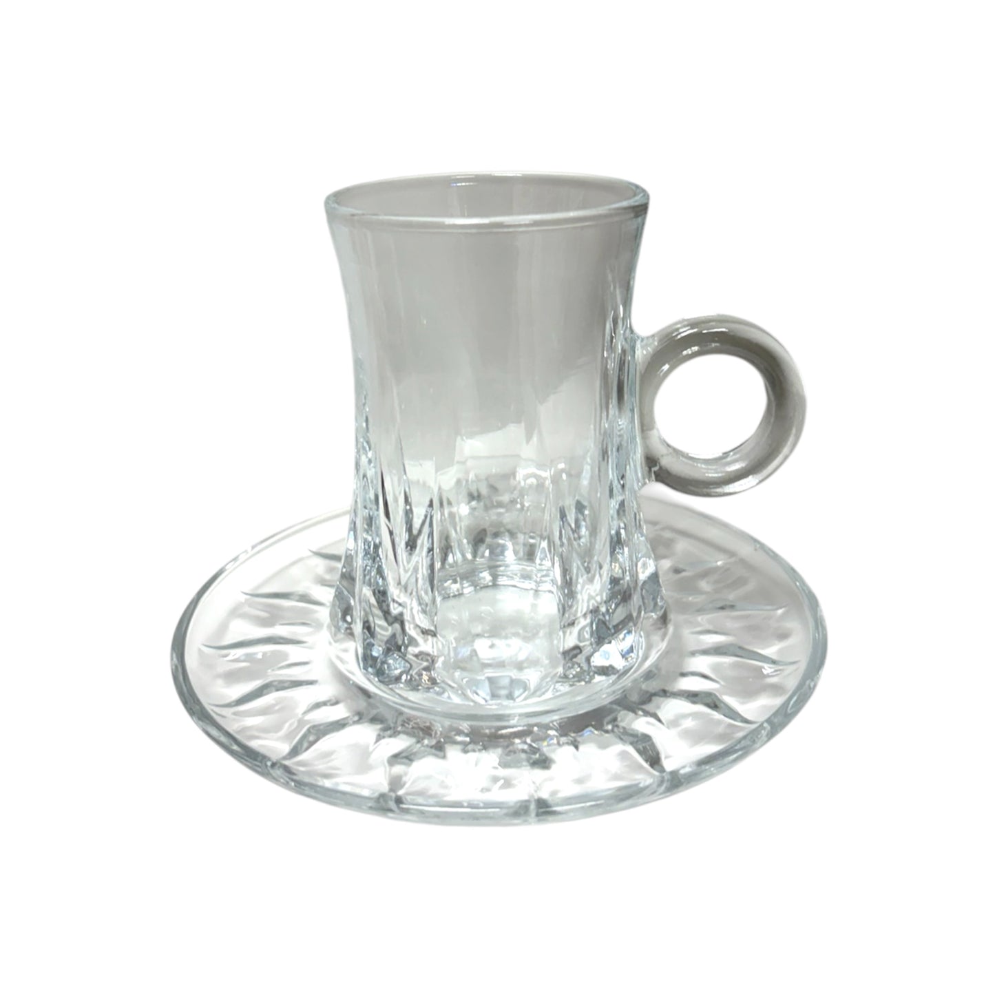 Tea Glass Cup and Saucers || B