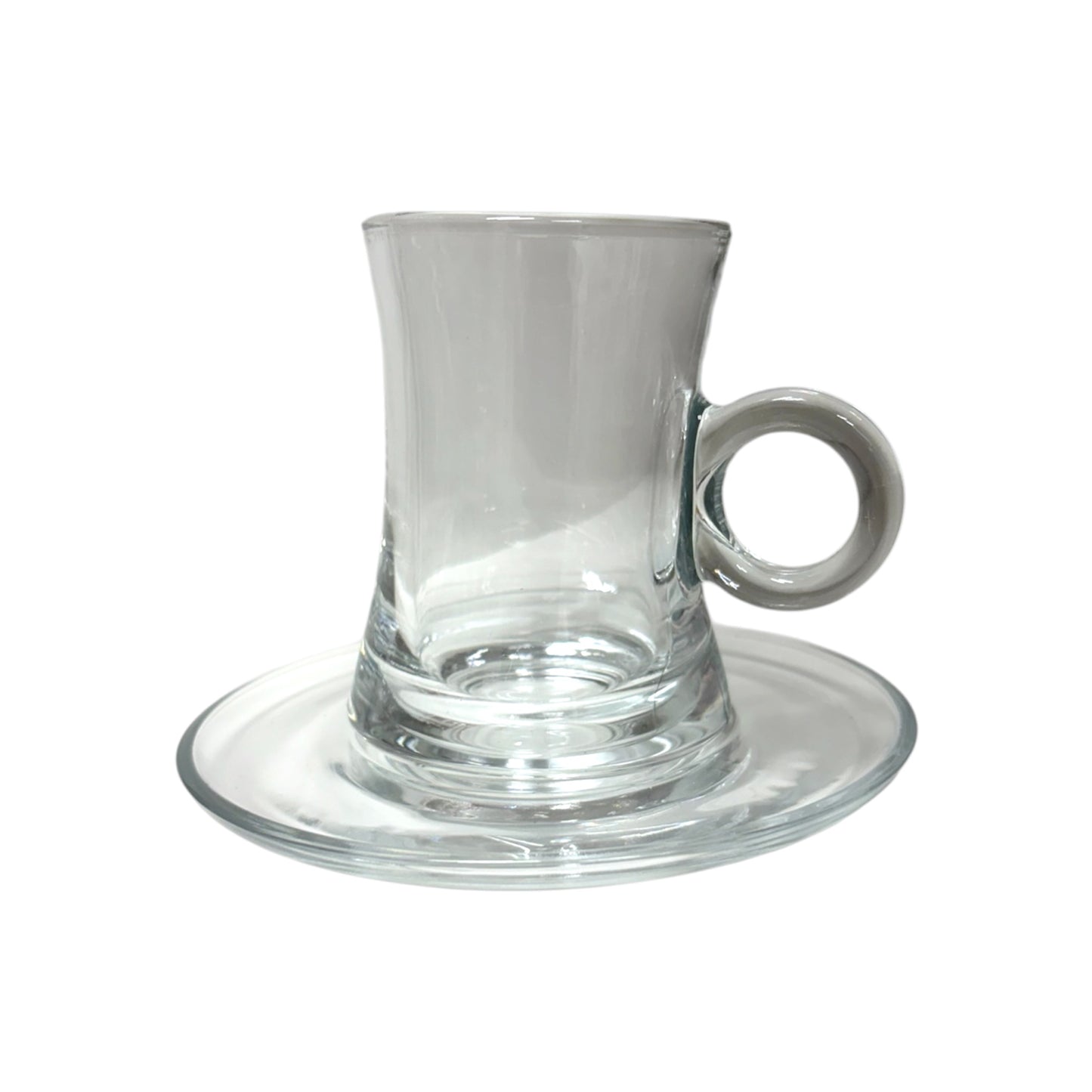 Tea Glass Cup and Saucers || A