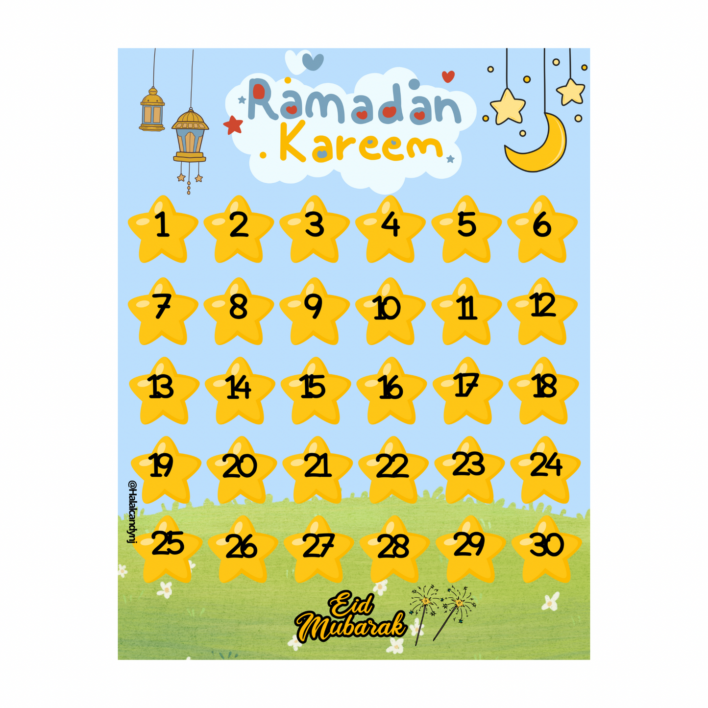 Ramadan Days Tracker || تتبع أيام رمضان
