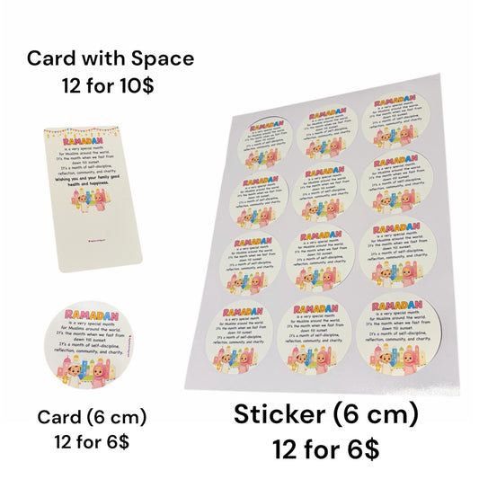 Ramadan Card and stickers