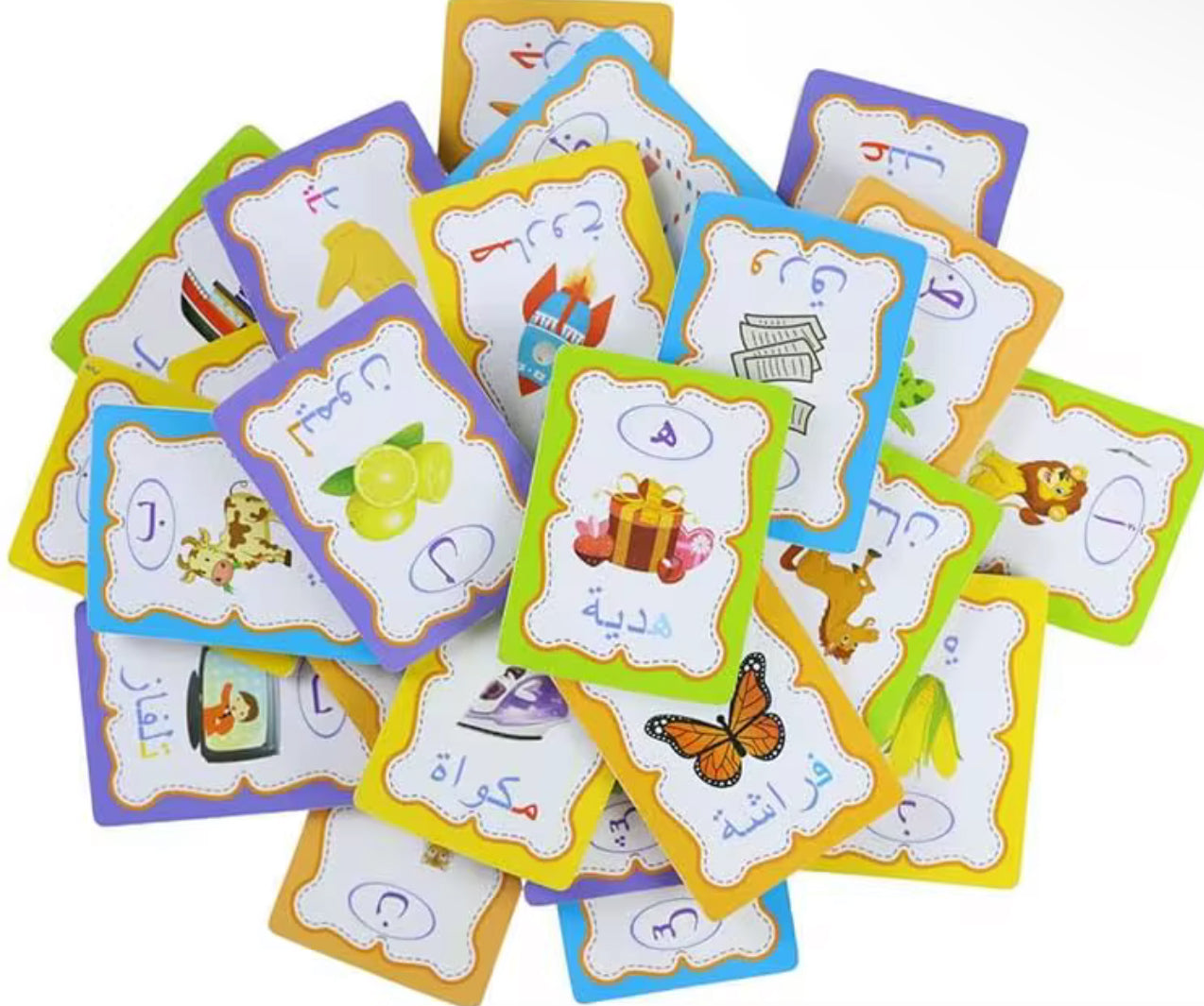 Arabic Wooden Alphabet Flashcards || بطاقات الحروف العربية الخشبية