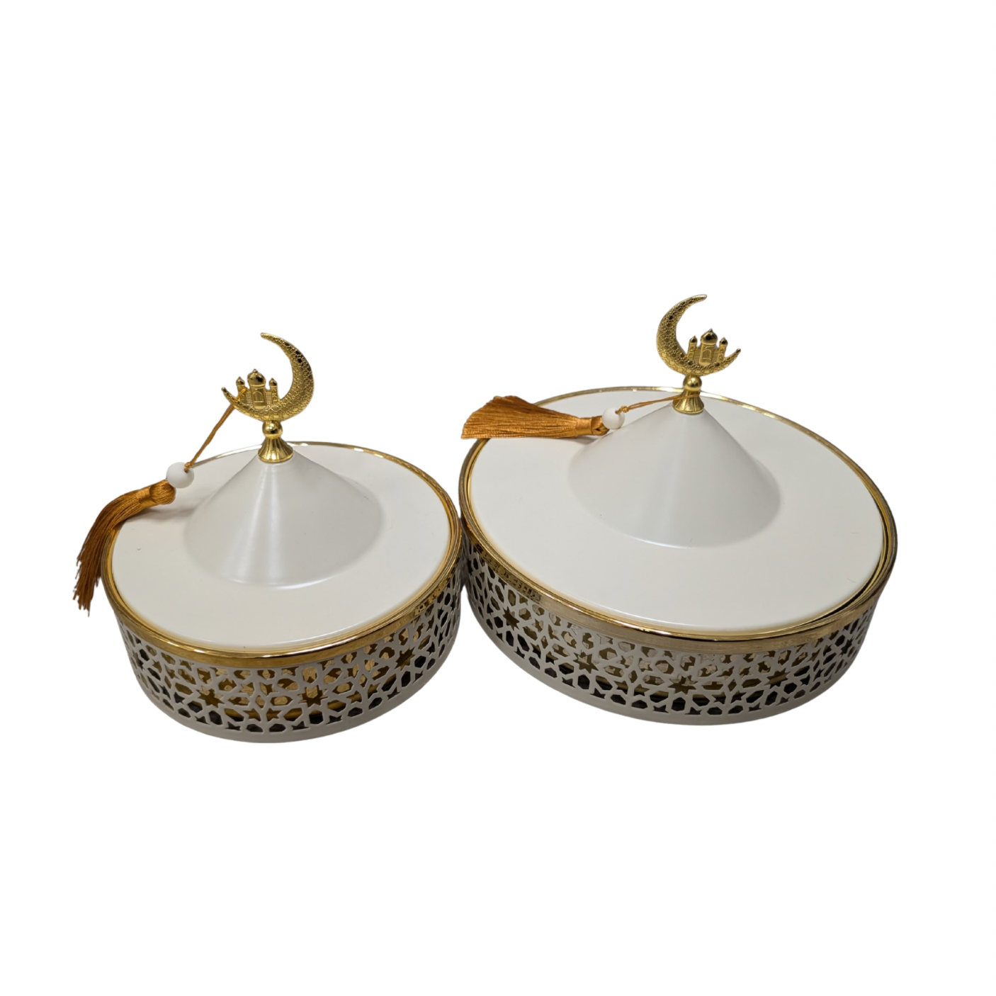 Gold Dates & Sweets Serving Tray
