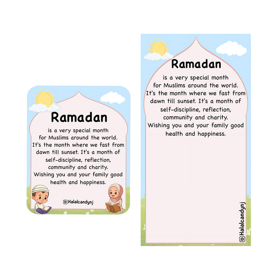 Ramadan Card for Non - Muslims || كرت تعريفي لغير المسلمين